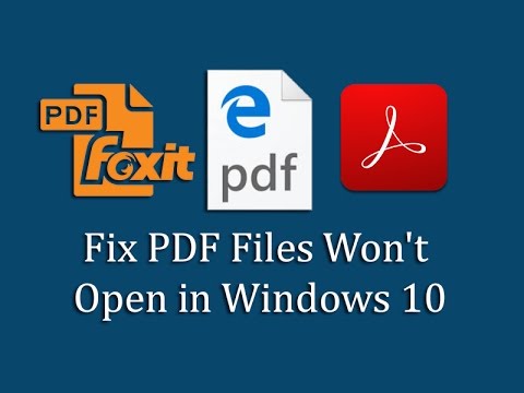 How To Open Pdf In Windows 10